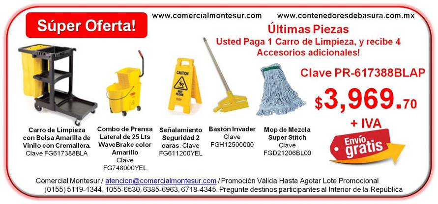 Carro de Limpieza Rubbermaid